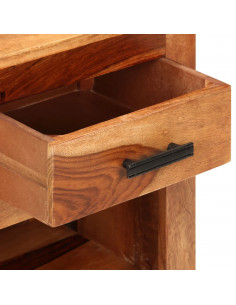 Comodino 40x30x50 cm in Legno Massello 2