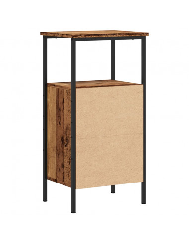 Comodini Legno Antico 2 pz 41x31x80 cm in Legno Multistrato