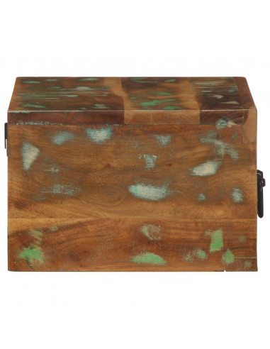 Comodini da Parete 2pz in Legno Massello di Recupero