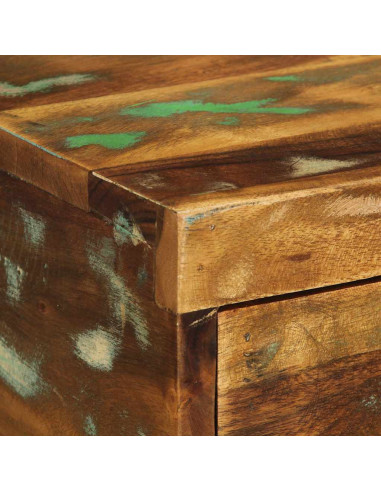 Comodini da Parete 2pz in Legno Massello di Recupero