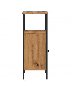 Comodini 2pz Rovere Artigianale 41x31x80cm in Legno Multistrato