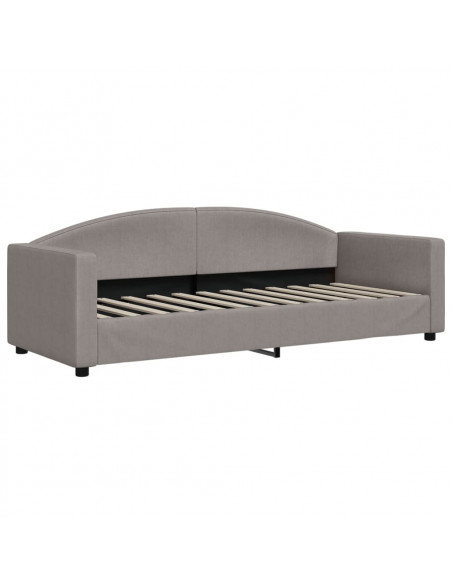 Divano Letto con Letto Estraibile Tortora 80x200 cm Tessuto