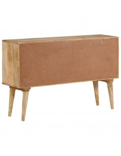 Credenza 110x30x70 cm in Legno Massello di Mango