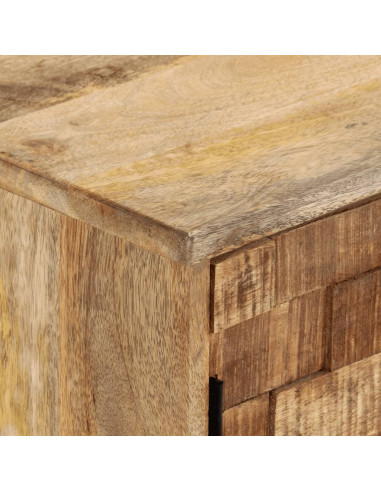 Credenza 110x30x70 cm in Legno Massello di Mango
