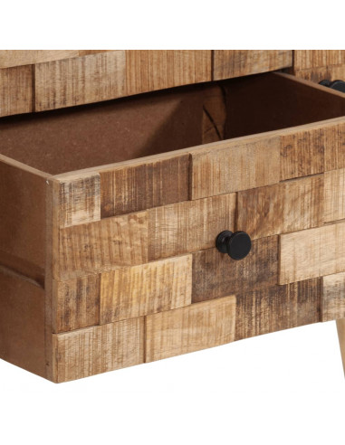 Credenza 110x30x70 cm in Legno Massello di Mango