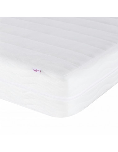 Divano Letto con Materasso Rosa 90x200 cm in Velluto