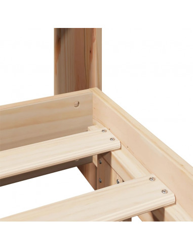 Giroletto senza Materasso 120x200 cm in Legno Massello di Pino