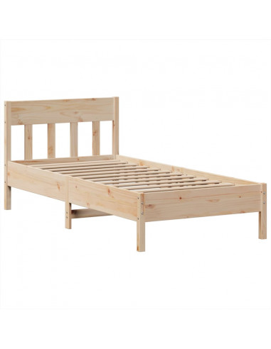 Giroletto senza Materasso 100x200 cm in Legno Massello di Pino