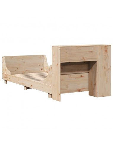 Giroletto senza Materasso 75x190 cm in Legno Massello di Pino