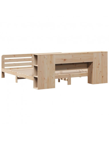 Giroletto senza Materasso 200x200 cm in Legno Massello di Pino