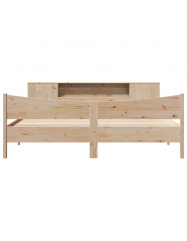 Giroletto senza Materasso 200x200 cm in Legno Massello di Pino