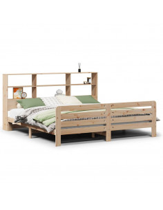 Giroletto senza Materasso 180x200 cm in Legno Massello di Pino