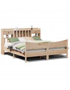 Giroletto senza Materasso 180x200 cm in Legno Massello di Pino