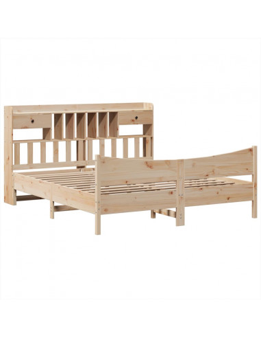 Giroletto senza Materasso 180x200 cm in Legno Massello di Pino