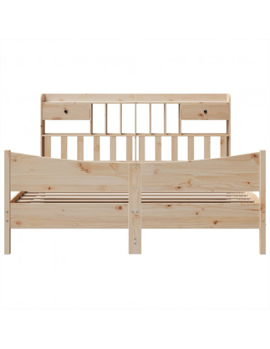 Giroletto senza Materasso 180x200 cm in Legno Massello di Pino