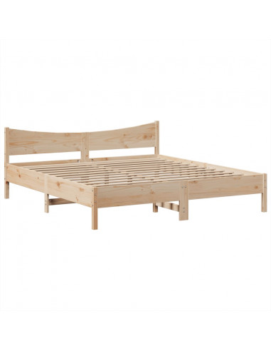 Giroletto senza Materasso 180x200 cm in Legno Massello di Pino