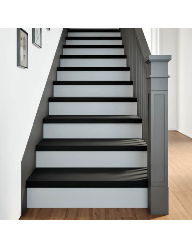 Gradini 20 pz Marrone Scuro 70x25x2 cm Legno Massello Rovere