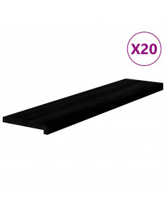 Gradini 20 pz Marrone Scuro 110x25x2 cm Legno Massello Rovere