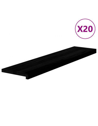 Gradini 20 pz Marrone Scuro 110x25x2 cm Legno Massello Rovere