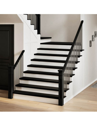 Gradini 20 pz Marrone Scuro 110x25x2 cm Legno Massello Rovere