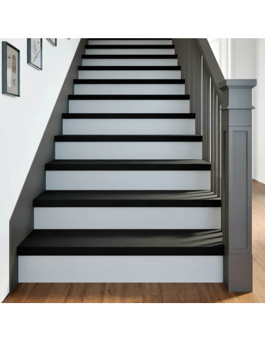 Gradini 20 pz Marrone Scuro 100x25x2 cm Legno Massello Rovere