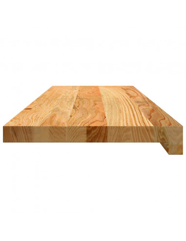 Gradini 16 pz Marrone Chiaro 80x25x2 cm Legno Massello Rovere