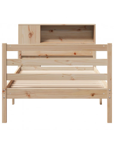 Letto Libreria senza Materasso 100x200 cm in Legno di Pino