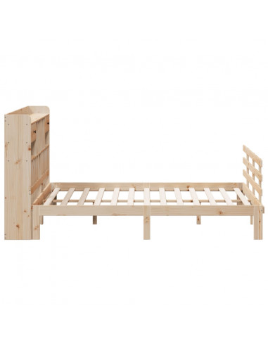 Letto Libreria senza Materasso 180x200 cm in Legno di Pino