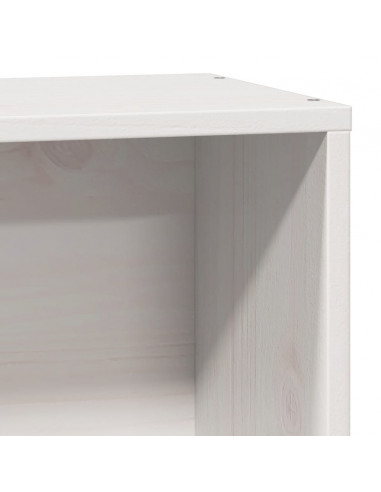 Letto Libreria senza Materasso Bianco 100x200 cm Legno di Pino