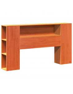 Letto Libreria senza Materasso Marrone Cera 160x200 cm Legno