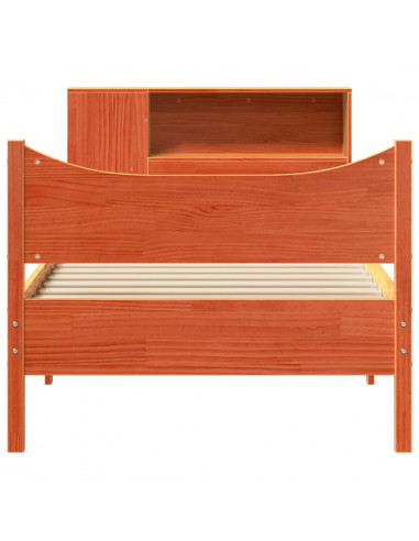 Letto senza Materasso Marrone Cera 75x190 cm in Legno di Pino