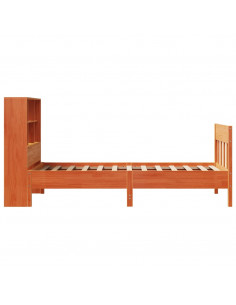 Letto senza Materasso Marrone Cera 90x190 cm in Legno di Pino