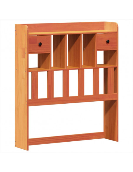 Letto senza Materasso Marrone Cera 90x190 cm in Legno di Pino
