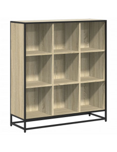 Libreria Rovere Sonoma 97,5x33x107,5 cm Multistrato e Metallo