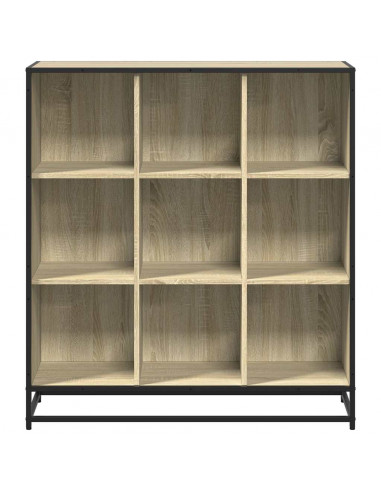 Libreria Rovere Sonoma 97,5x33x107,5 cm Multistrato e Metallo
