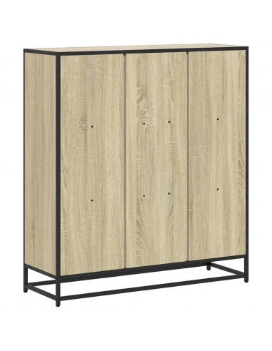 Libreria Rovere Sonoma 97,5x33x107,5 cm Multistrato e Metallo