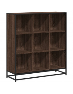 Libreria Rovere Marrone 97,5x33x107,5 cm Multistrato e Metallo