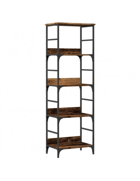 Libreria Legno Antico 50x33x153 cm in Legno Multistrato