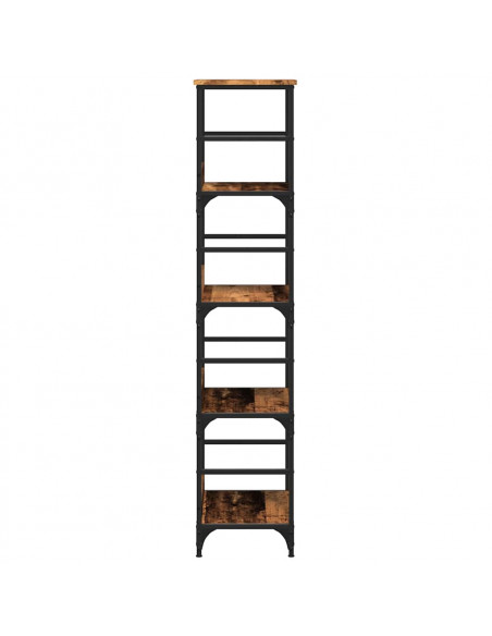 Libreria Legno Antico 50x33x153 cm in Legno Multistrato