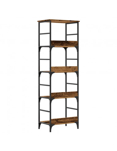 Libreria Legno Antico 50x33x153 cm in Legno Multistrato