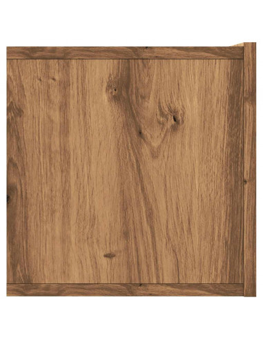 Mobile TV a Parete Rovere Artigianale 120x30x30cm in Truciolato