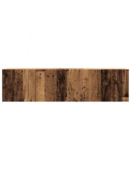 Mobile TV a Parete Legno Antico 120x30x30 cm in Truciolato
