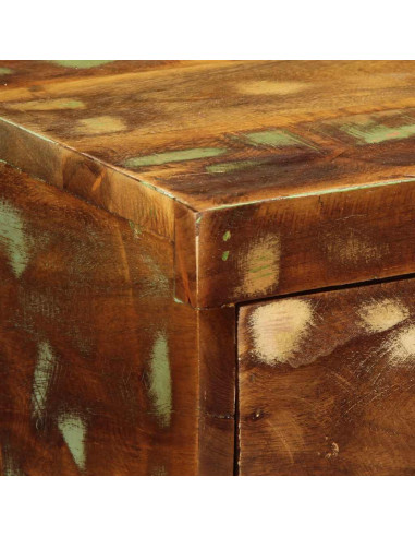 Mobile TV a Parete 80x30x19 cm in Legno Massello di Recupero