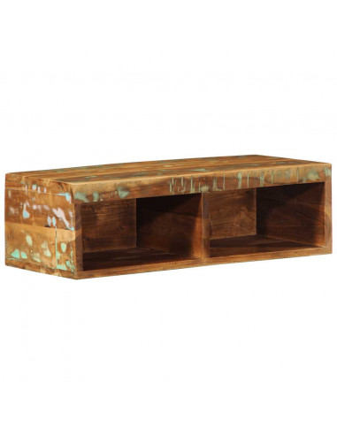 Mobile TV a Parete 60x30x19 cm in Legno Massello di Recupero