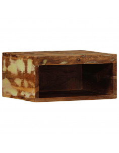 Mobile TV a Parete 40x30x19 cm in Legno Massello di Recupero