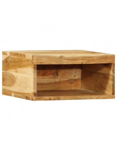 Mobile TV a Parete 40x30x19 cm in Legno Massello di Acacia
