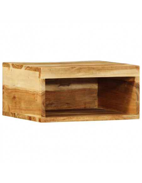 Mobile TV a Parete 40x30x19 cm in Legno Massello di Acacia