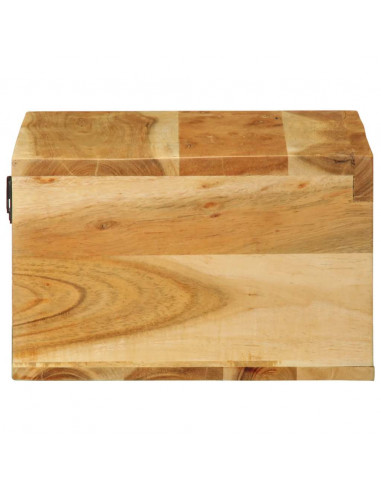 Mobile TV a Parete 40x30x19 cm in Legno Massello di Acacia