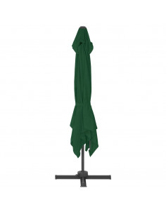 Ombrellone da Esterni con Base Portatile Verde