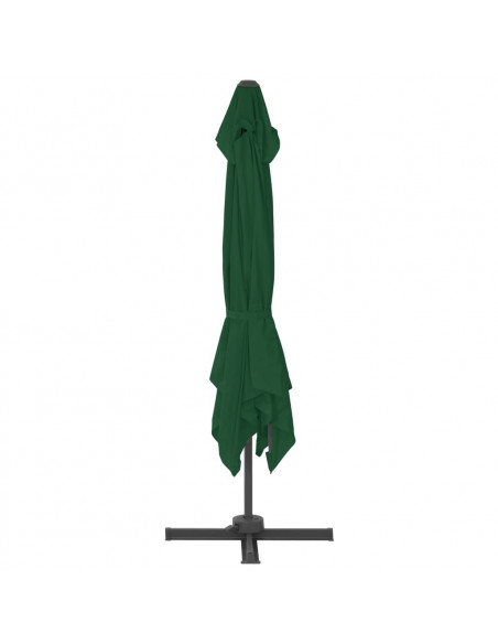 Ombrellone da Esterni con Base Portatile Verde